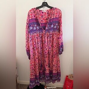 R. Vivimos Boho Floral dress